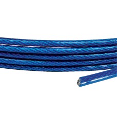 8mm Galvanised Wire Rope With Blue PVC Coating (Per Meter)